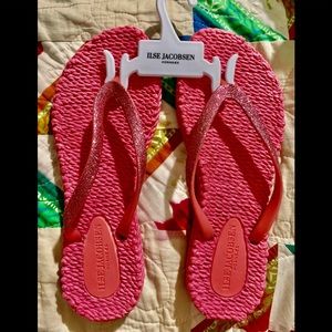 New Ilse Jacobsen Flip Flops Pink Size 36
